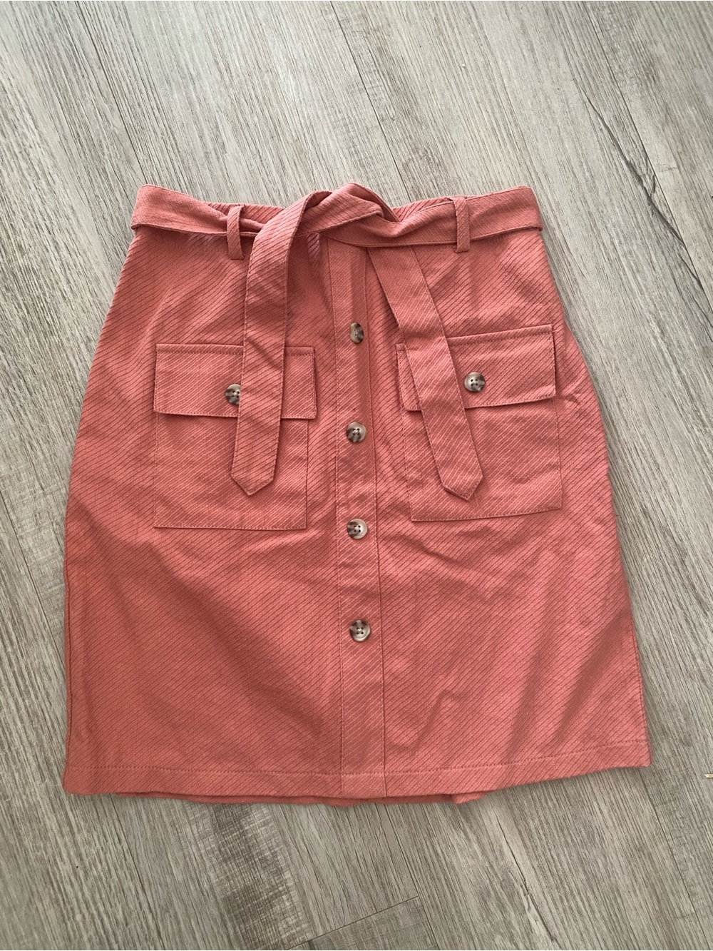NWT Reserved Girls’ Pink Coral Corduroy Skirt Preppy Euro - Sz 8